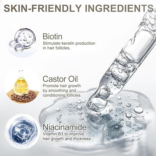 Miniatura 6 de Suero para el crecimiento del cabello de minoxidil al 5% para hombres y mujeres, para el tratamiento del crecimiento del cabello y la barba - 2.0 fl