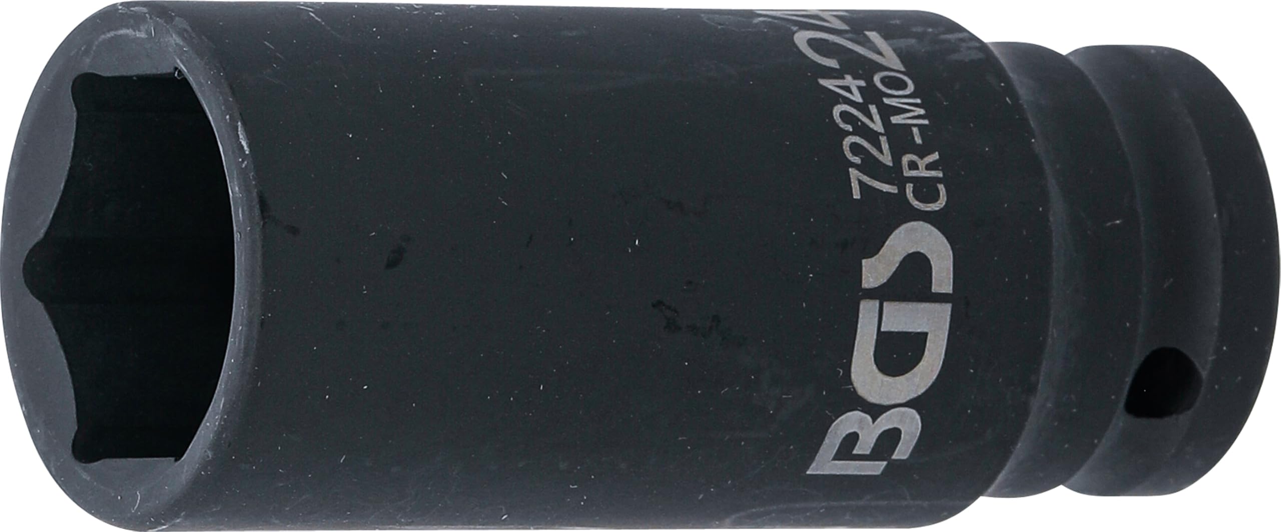 BGS 7224 | Kraft-Steckschlüssel-Einsatz Sechskant, tief | 12,5 mm (1/2") | SW 24 mm