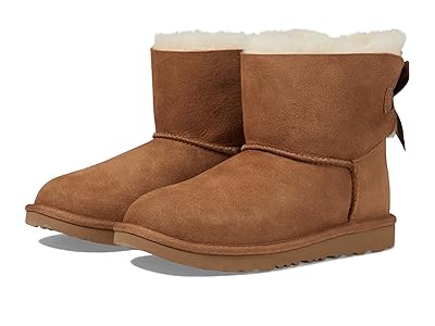 UGG Kids Mini Bailey Bow II (Little Kid/Big Kid) (Chestnut) Girls Shoes