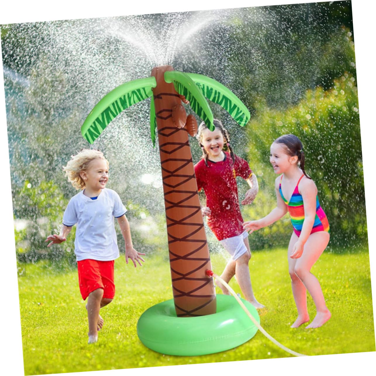 PVC Jouet D'arrosage Cocotier Gonflable pour Garçon et Filles, Extérieur