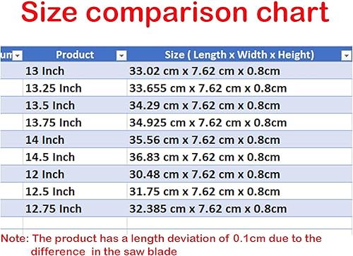 Miniatura 5 de Actualiza tu botiquín con un estante de repuesto resistente, longitudes completas (12, 12.5, 12.75, 13, 13.25, 13.25, 13.5, 13.75, 14 y 14.5
