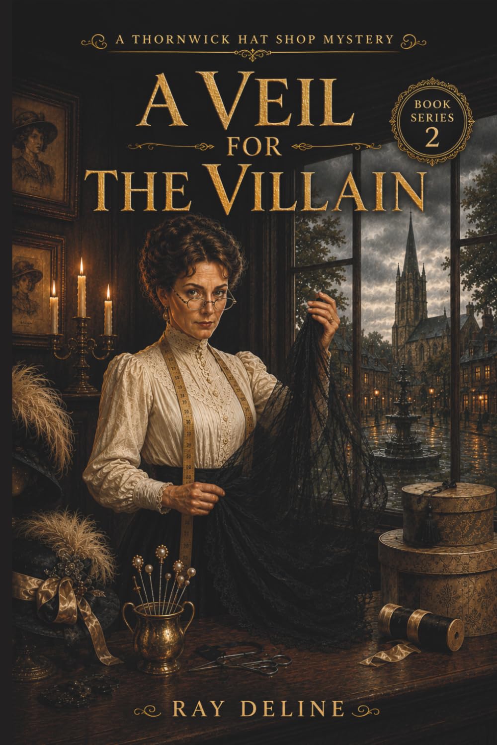A Veil for the Villain: A Thornwick Hat Shop Mystery