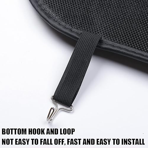 Miniatura 5 de zipelo 2 alfombrillas protectoras de PVC para asiento trasero de automóvil, con bolsa de almacenamiento, cubierta de almohadilla de asiento para