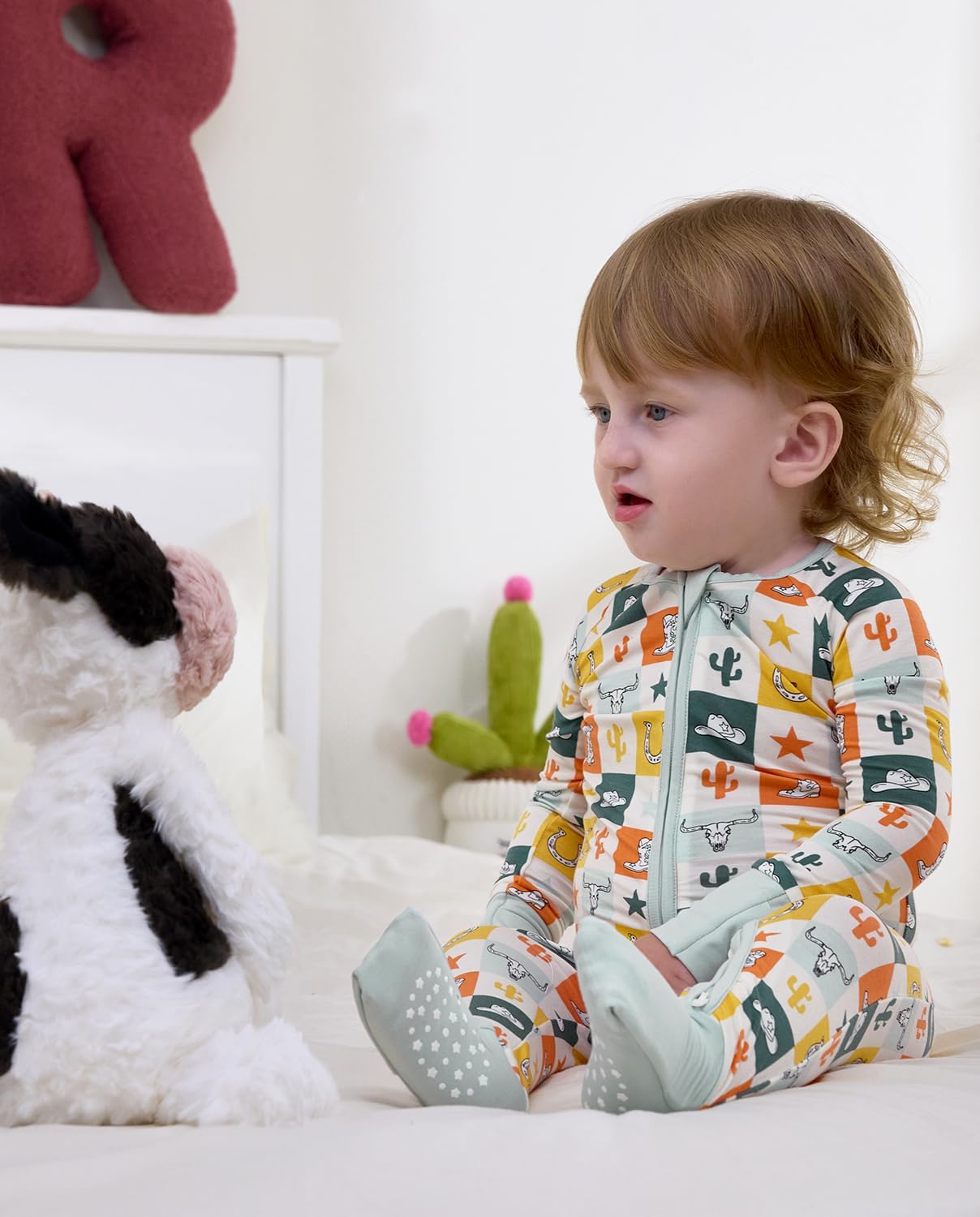 Bamboo Viscose Baby Convertible Footie Pajama, Zipper Pajamas for Baby Boys & Girls, Sleep & Play Footed - Image 5