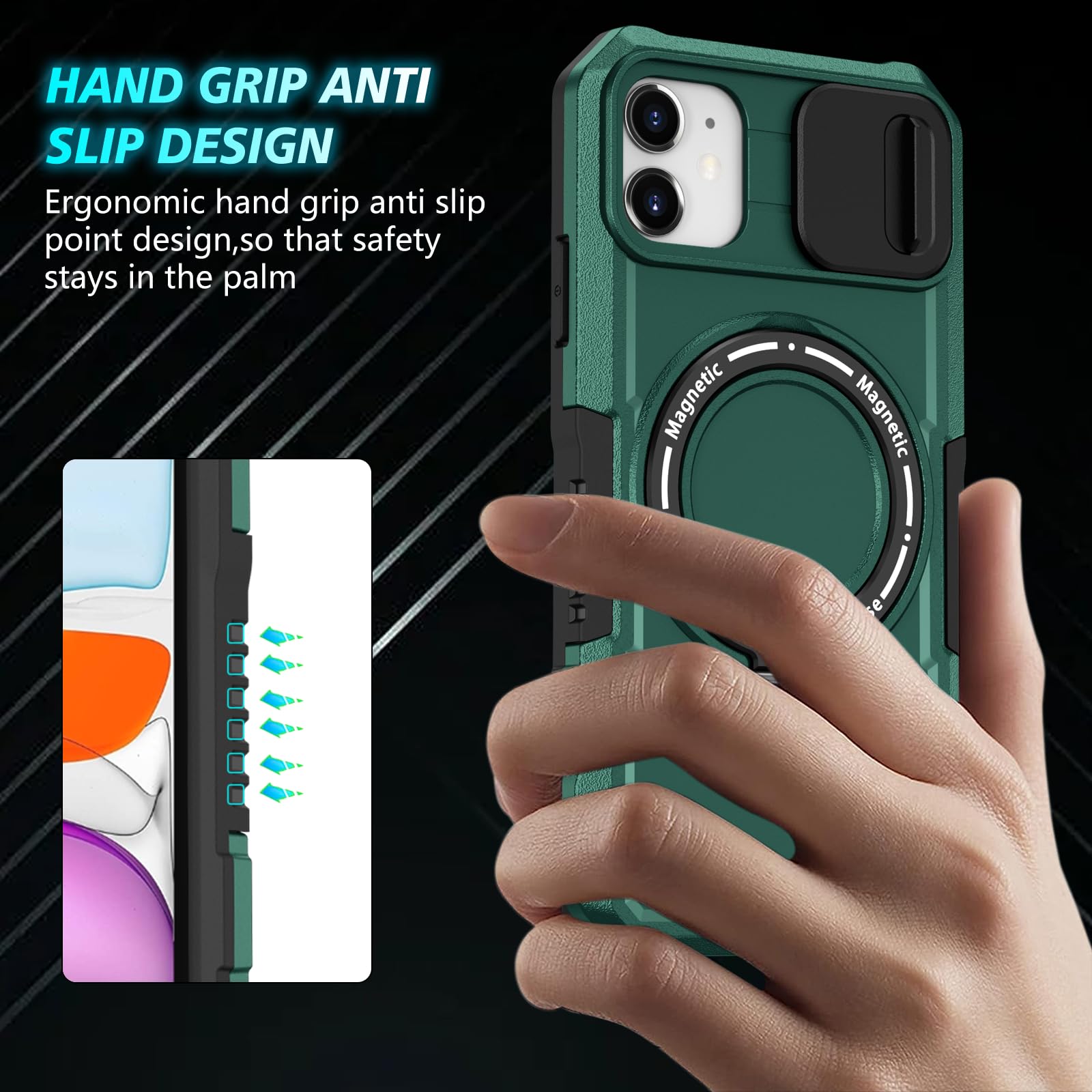 Custodia Per IPhone 15 14 13 12 11 Pro Max 15 Plus XR XS 8 7 Protezione - Foto 2