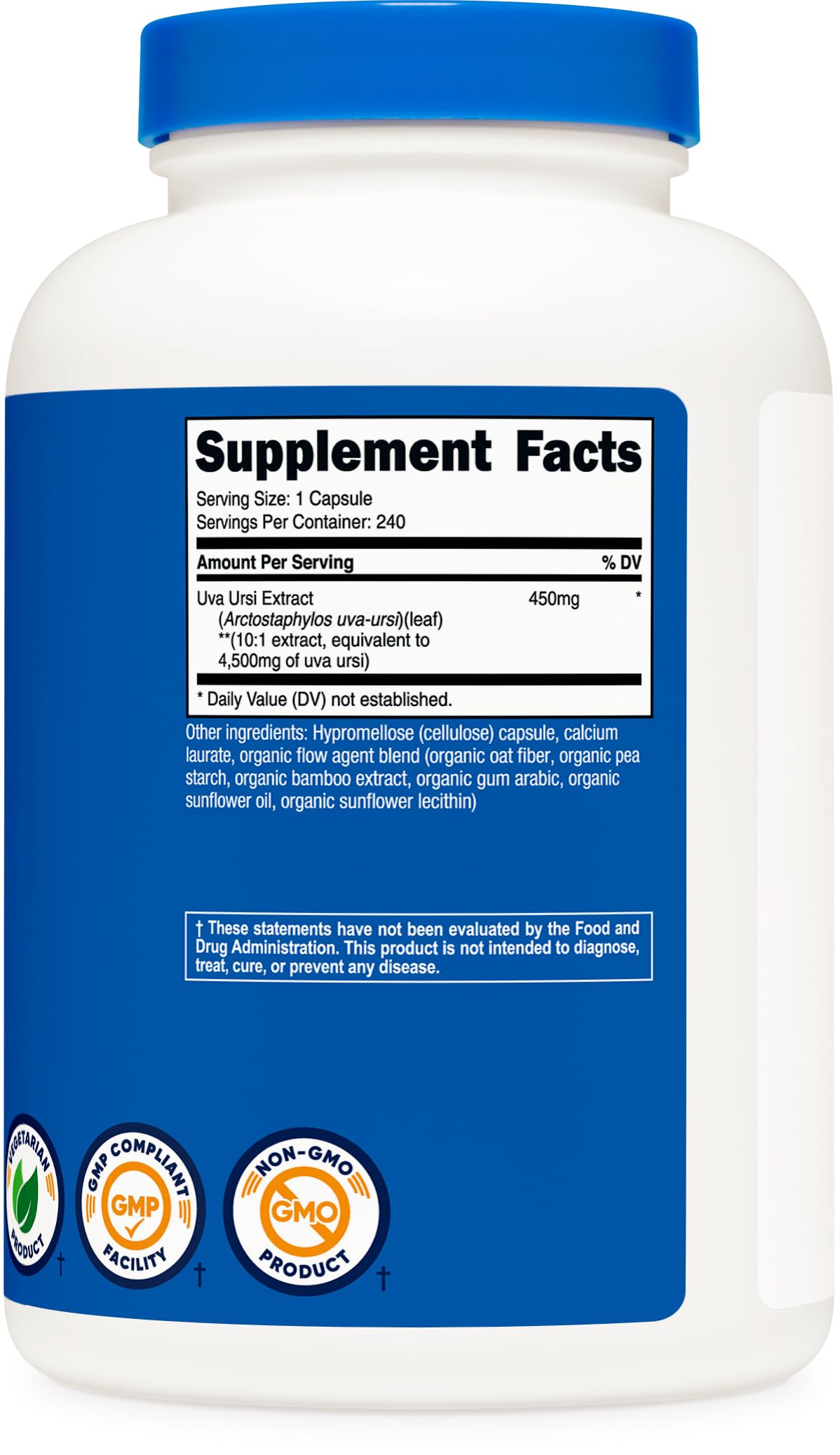 Nutricost Uva Ursi Extract 240 Capsules for 240 Servings Per Bottle — Amazon image 5