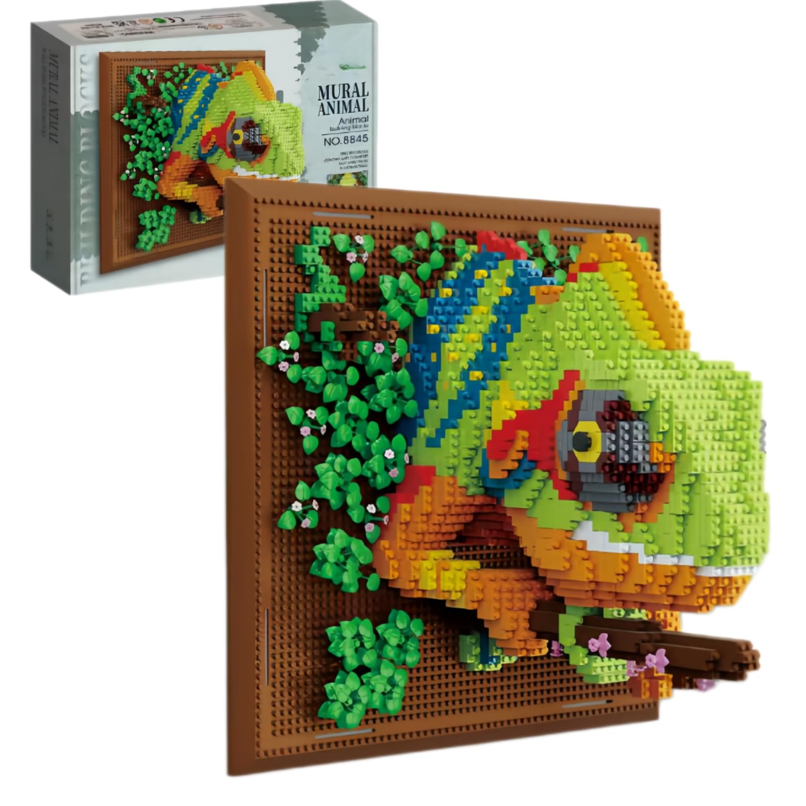 Chameleon Micro Mini Building Blocks, 3D Wall Art Animal Bricks Kit — image 1