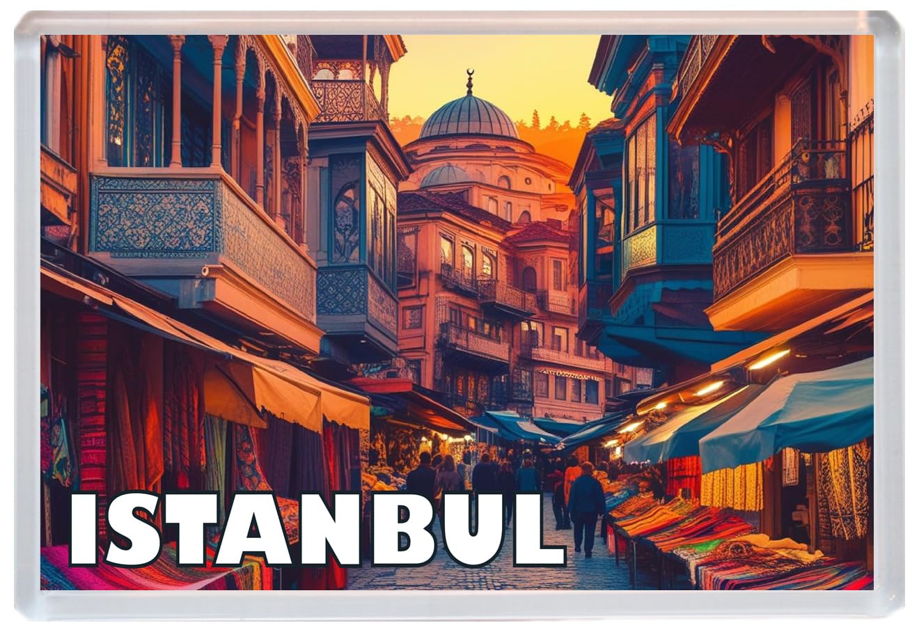 Istanbul - Jumbo Artistic Fridge Magnet 96 x 67mm