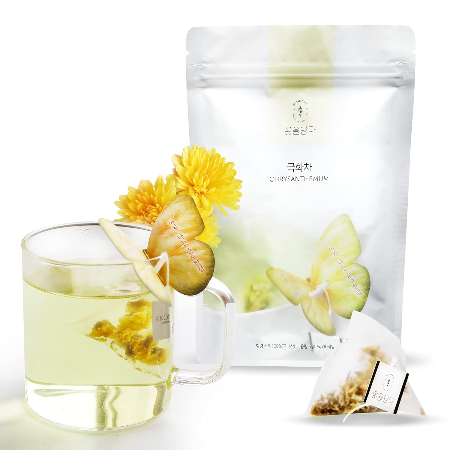 KKOKDAM Tea Korean Gifts Chrysanthemum Butterfly Tea