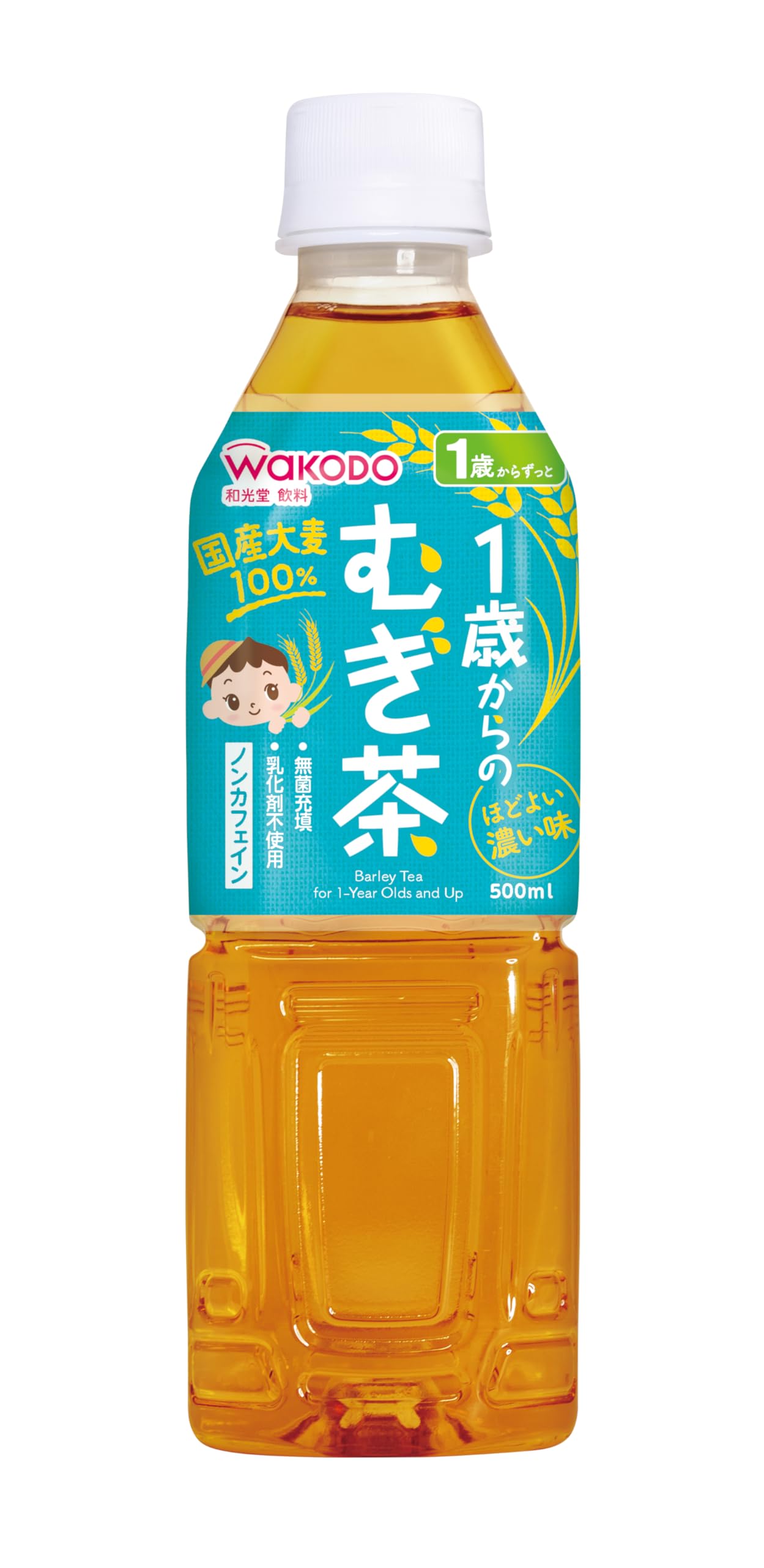 Amazon | 【和光堂】 1歳からのむぎ茶 500ml×24本 [12か月頃から] 国産