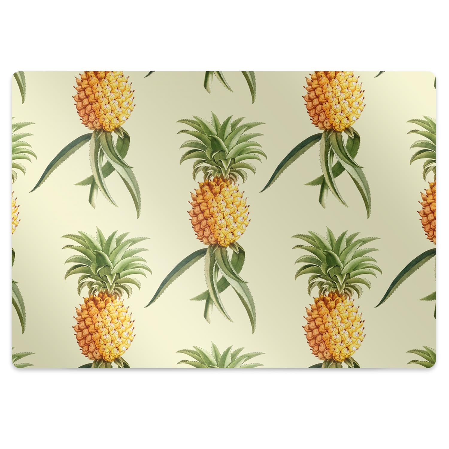 Tappeto per Sedia 120x90 cm Facile da Pulire per Ufficio a Casa Protezione di Pavimenti PVC Vinile Rettangolare Impermeabile Antiscivolo Resistente ai Danni - foglie di banano