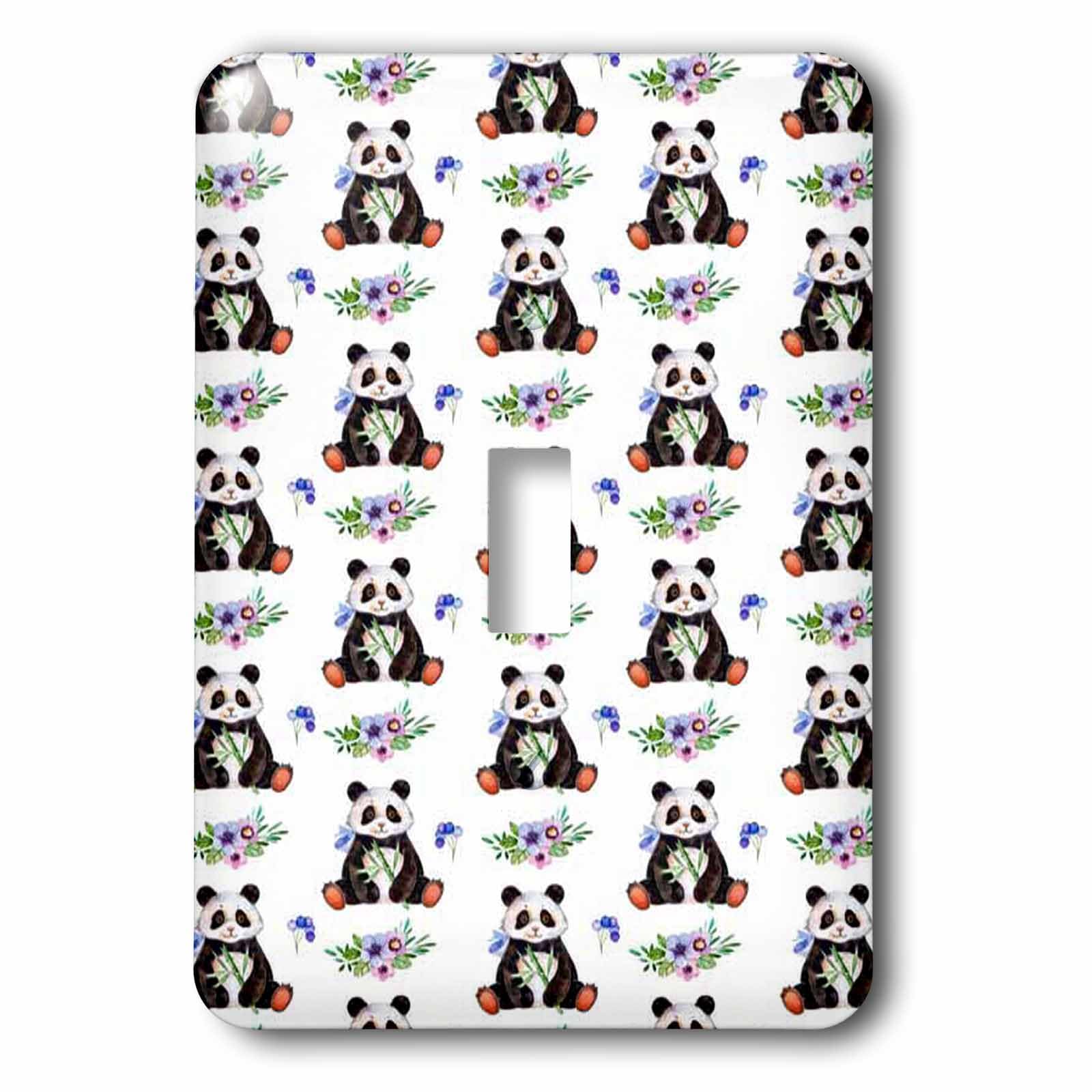 Interrupteur panda aquarelle 3dRose lsp_267429_1, cadeau crémaillère idéal