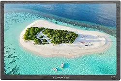 TV Digital Monitor Portátil LED HD 15,4' Portabilidade Multifuncional para Filmes Jogos e Viagens