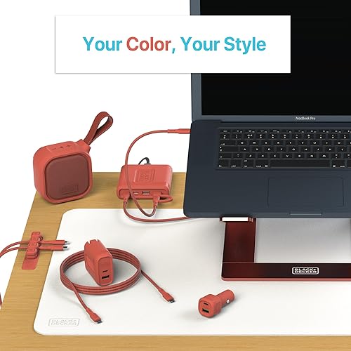 Miniatura 9 de BLACK+DECKER Cargador de coche USB C, compacto de 38 W de 2 puertos, cable tipo C a Lightning certificado Apple MFi, compatible con iPhone 15, 14,