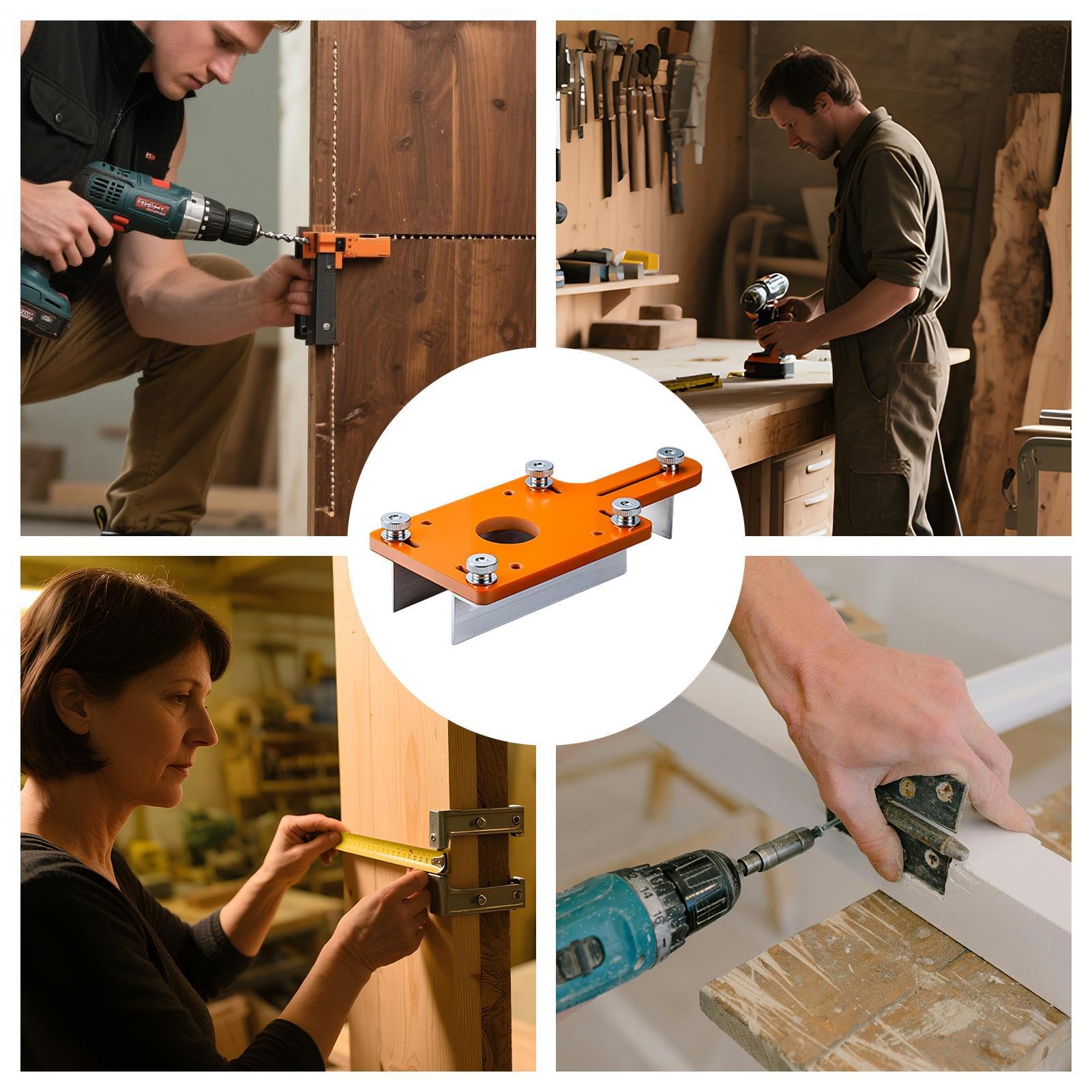 Template Router,Jig Ergonomico per Lavorazione del Legno - Guida Regolabile per Scanalature Ad per Tavole Falegnami Appassionati Fai Da Te Ebanisti
