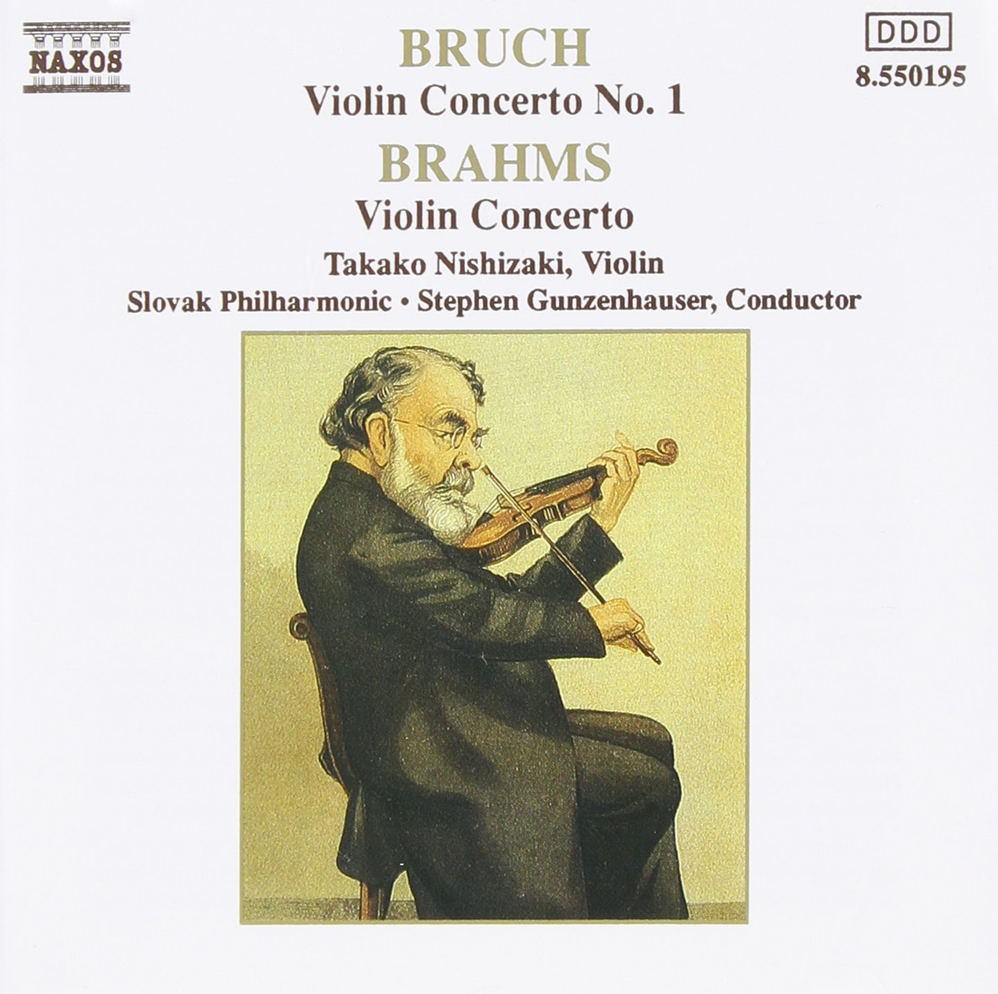 Brahms: Violin Concerto / Bruch: Violin Concerto No. 1 [Audio CD] Takako Nishizaki; Brahms; Bruch and Stephen Gunzenhauser
