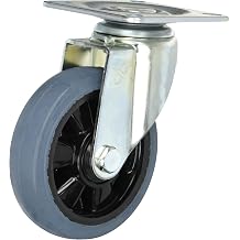 Nanshin STLS-125 NRB Microsound Caster 4.9 inches 125 mm, Gray