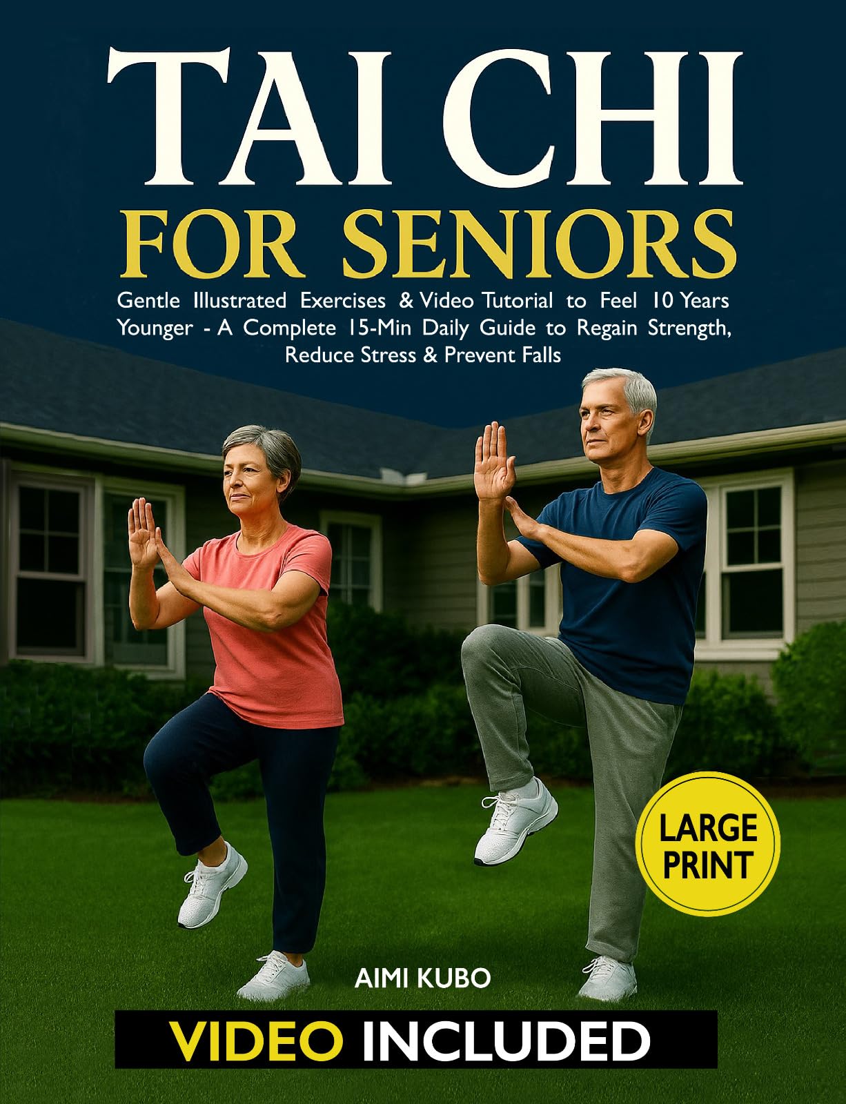 Tai Chi for Seniors: Gentle Illustrated Exercises & Video Tutorial to Feel 10 Years Younger - A Complete 15-Min Daily Guide to Regain Strength, Reduce Stress & Prevent Falls | Extra-Large Print