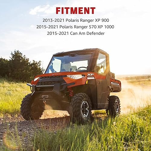 Miniatura 8 de Espejo central de visión trasera Ranger Defender, HAKA TOUGH UTV convexo amplio espejo retrovisor para Polaris Ranger 570 900 xp 1000 tripulación,