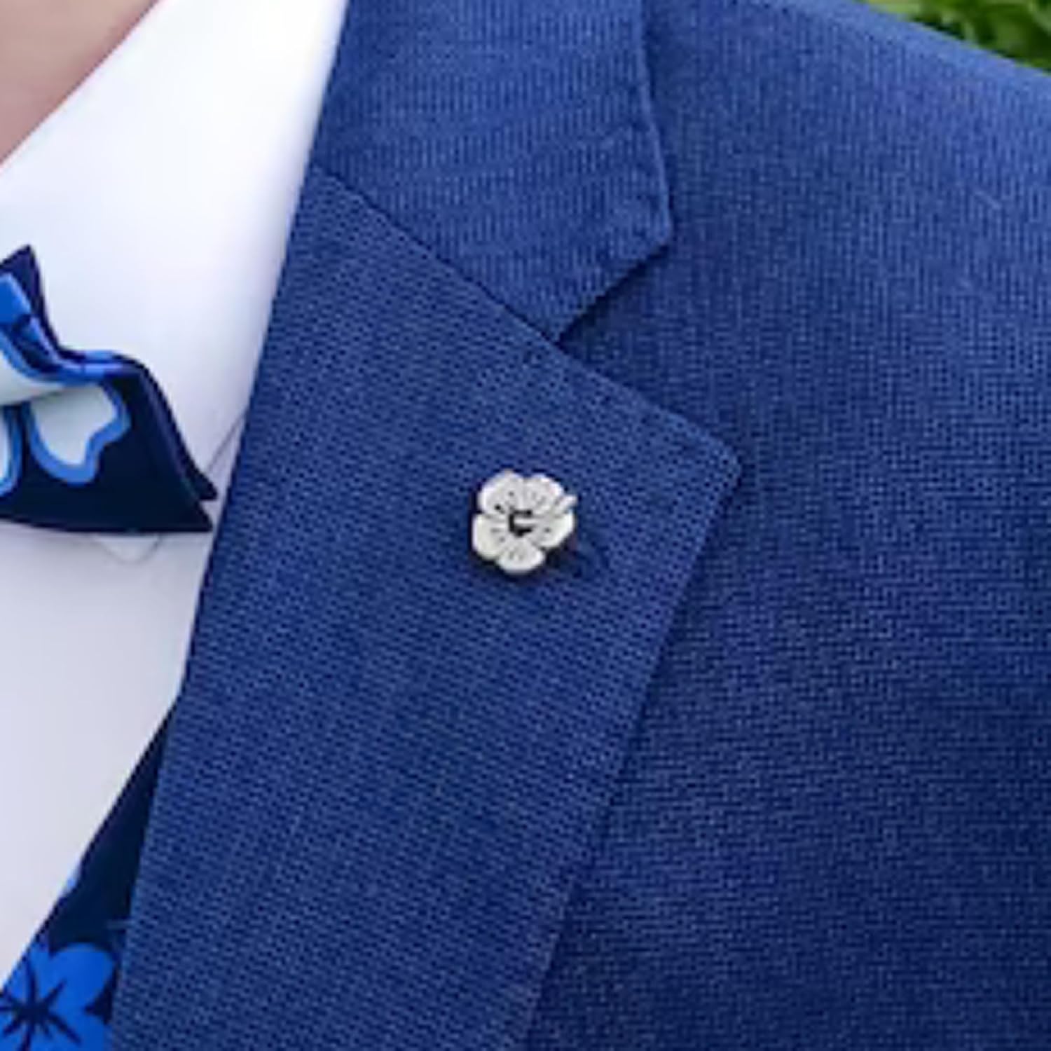 Hibiscus Flower Lapel Pin