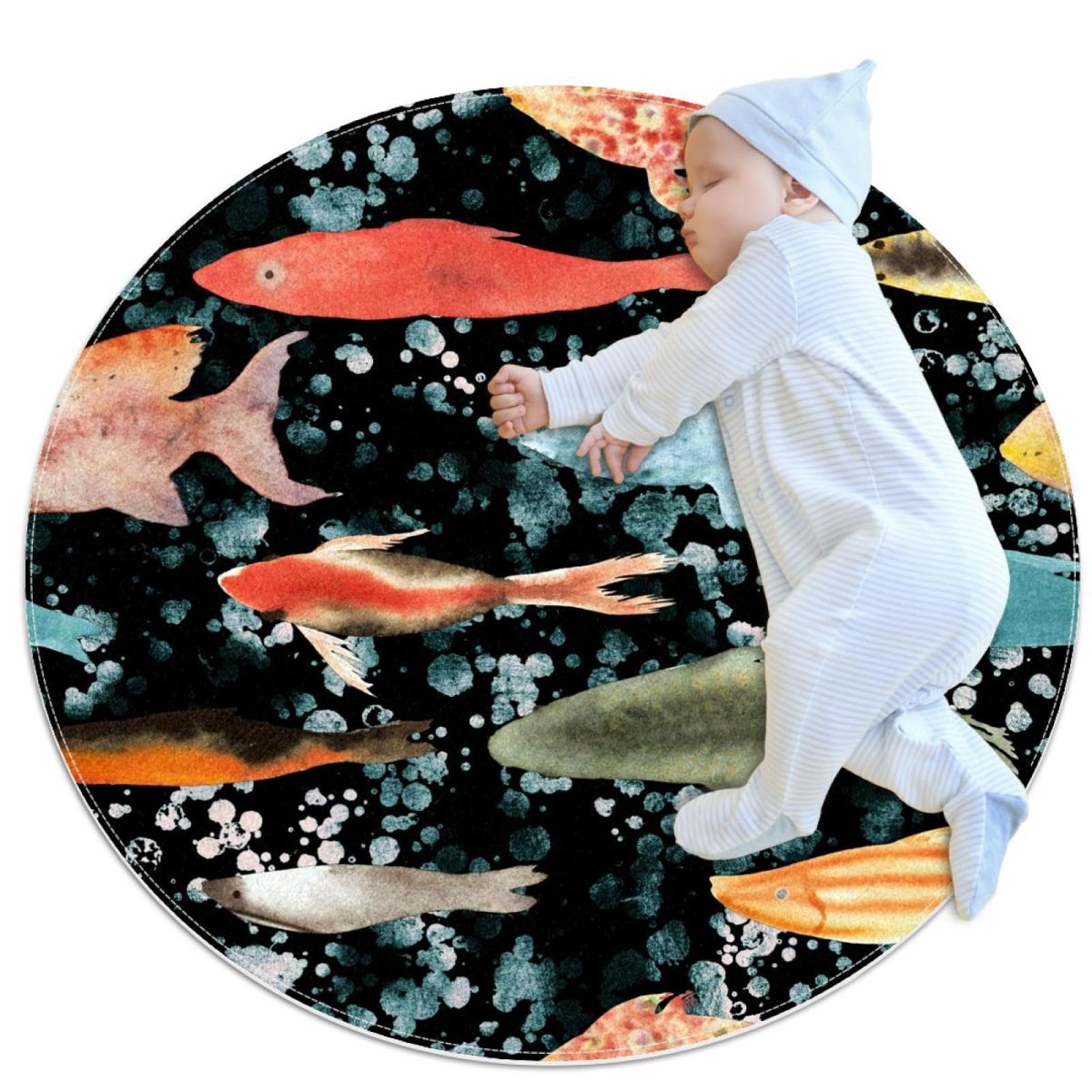 Tapis de salle de bain aquarelle pour une ambiance aquatique et douce
