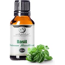Premium Basil Essential Oil c.t. Methyl Chavicol - Home Essential Diffuser Oil for Aromatherapy, Perfect for Massage, Hair Care, Skin Care and Making Perfumes - 10 ml
