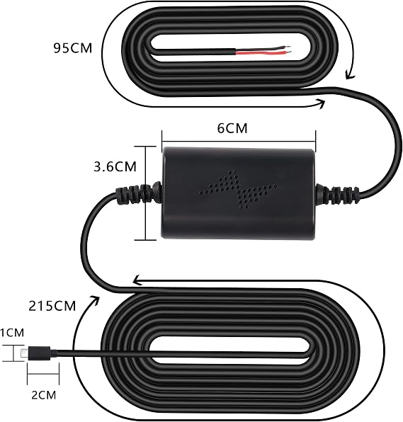 XMSJSIY Dash Cam Fuse Tap Kit USB-C Type-C Dashcam Hardwire Wire
