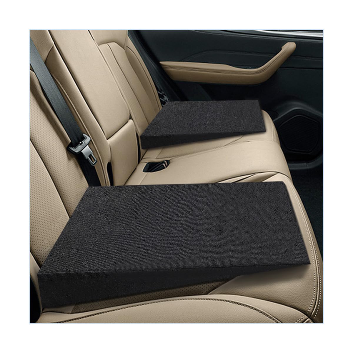 Auto Seat Wedge Leveling Cushion Comfortable Ergonomic Wedge Foam Pad Car Seat Cushion Angled Design Rear Seat Pad