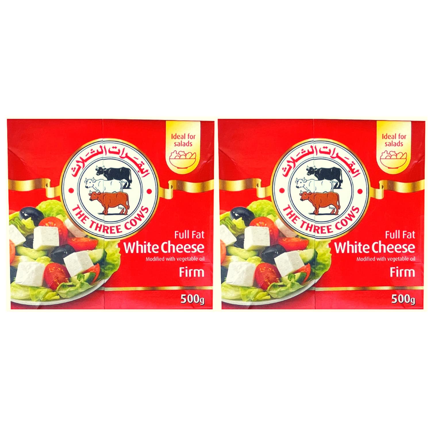 Three Cows Firm White Cheese 2 x 500g