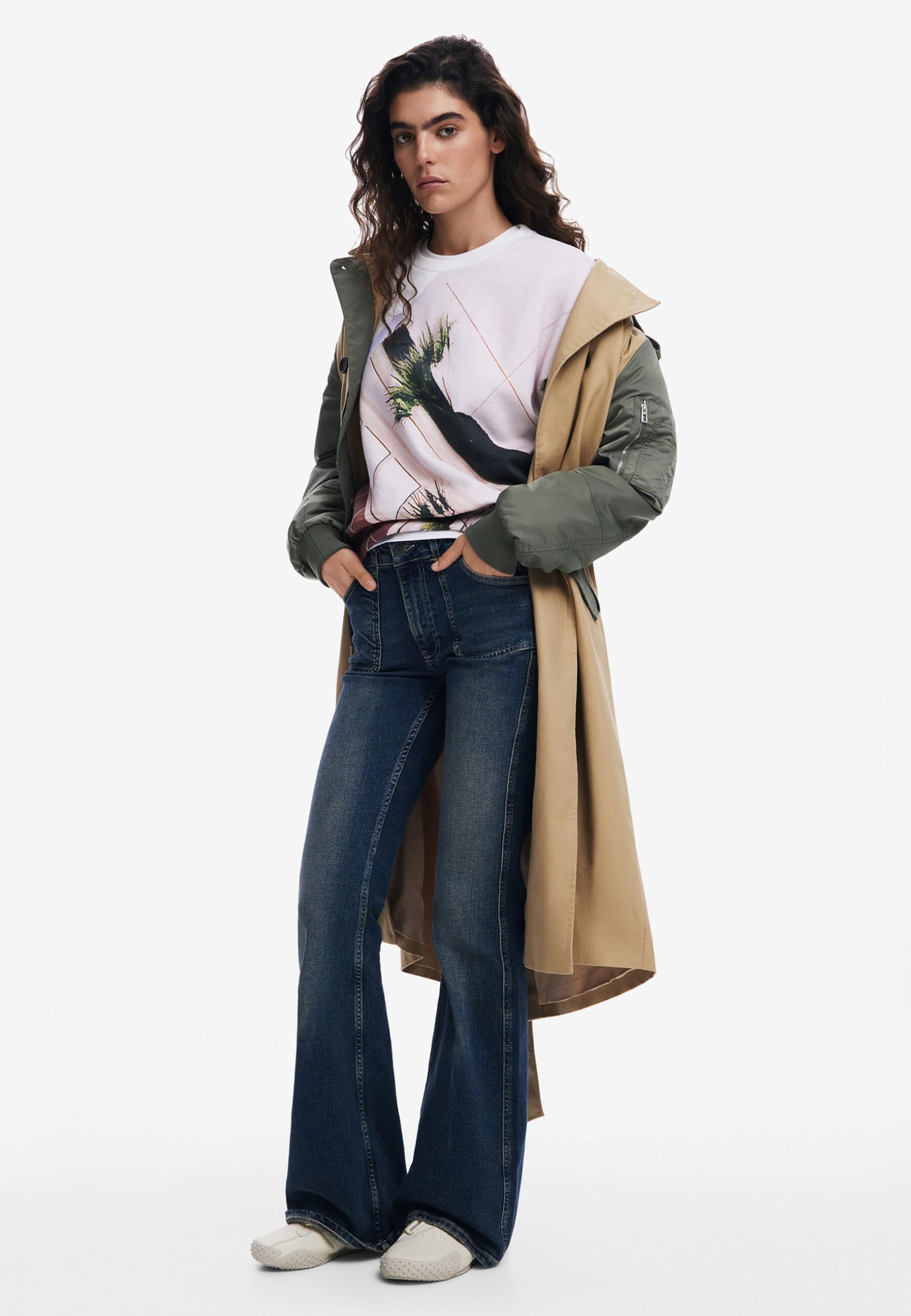 Desigual Sweat_Patch Sweatshirt para Mujer
