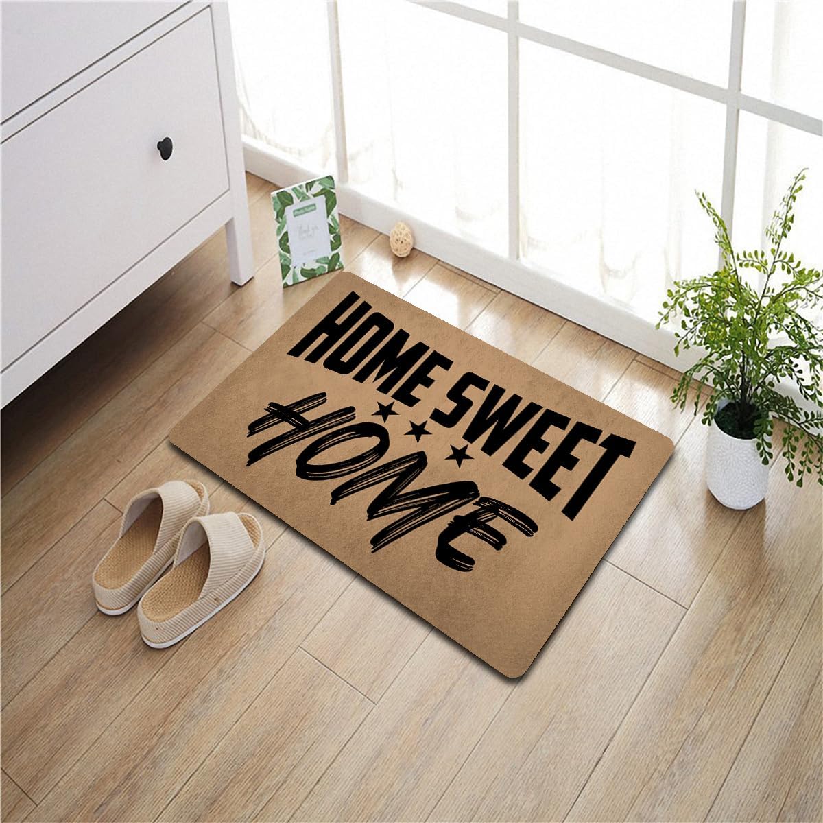 Funny Welcome Doormat for Front Door Mat House Warming Gift Rugs for Entrance Way Indoor Home Decor (23.7in X 15.6in) (Home Sweet Home)