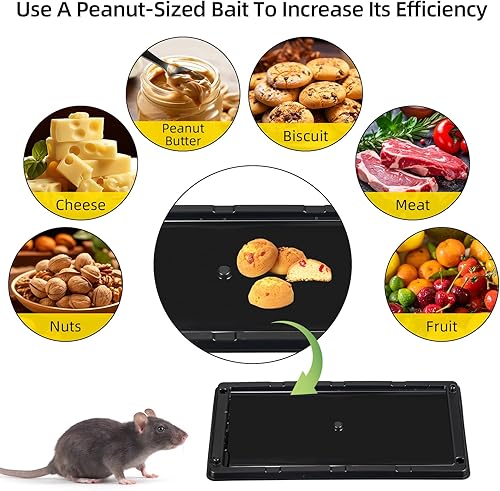 Miniatura 2 de Paquete de 12 trampas de pegamento para ratones  Trampas adhesivas para ratones en interiores para el hogar, trampas adhesivas para ratones, trampas