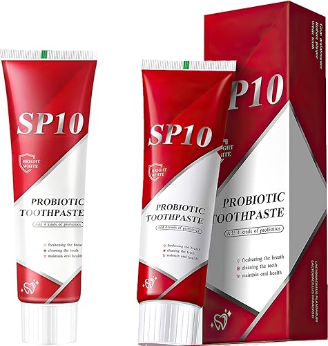 Pasta de dientes probiótica SP 10 de 2 piezas mejora la salud bucal con probióticos dentales de Cophksu y pasta de dientes probiótica Spry para un