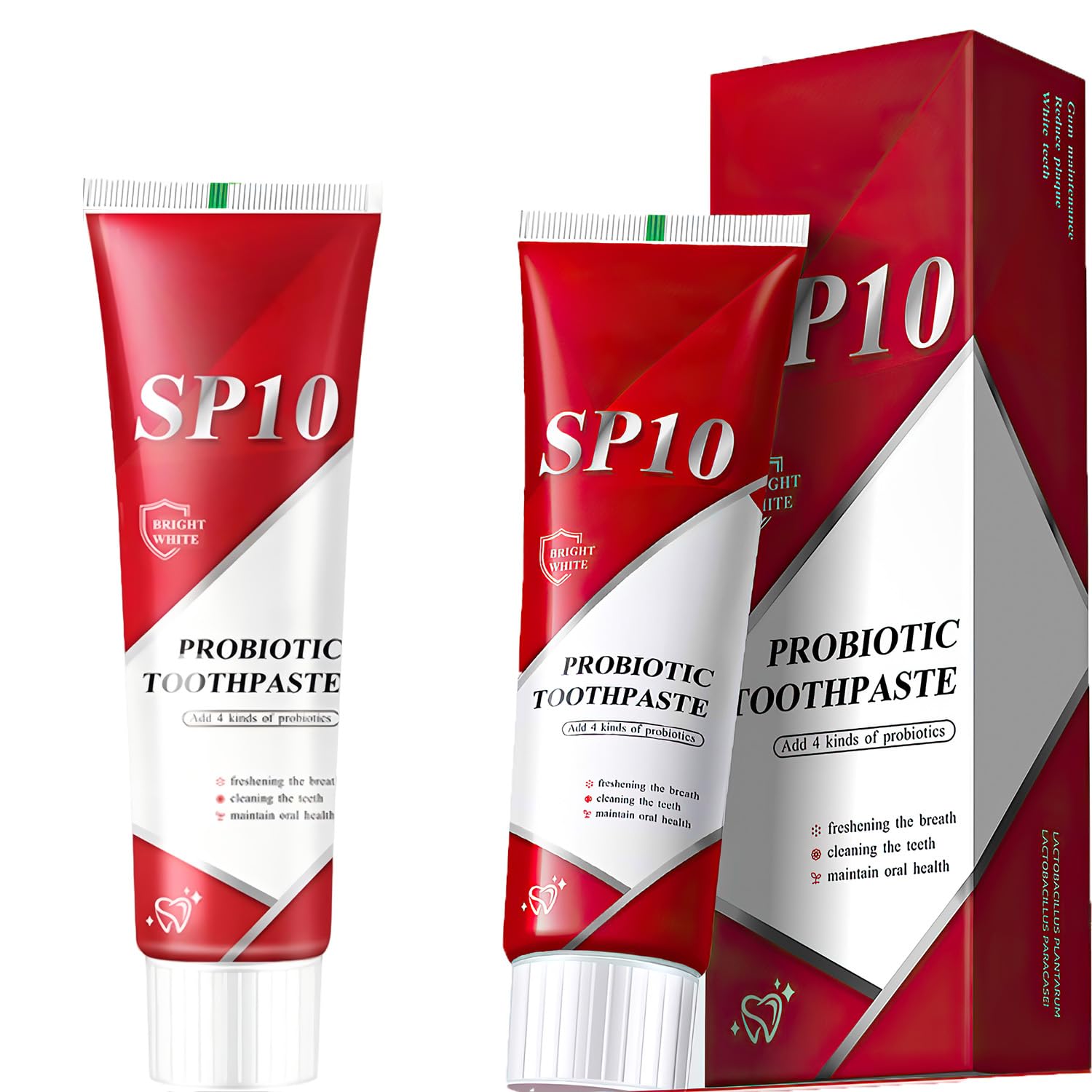 2pcs SP 10 Probiotic Toothpaste Whitening – Improve Oral Health with Dental Probiotic and Spry Probiotic Toothpaste for a Brighter Tooth