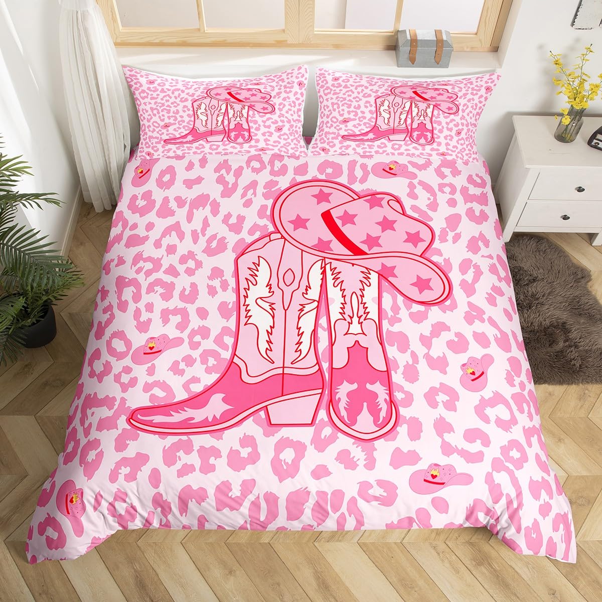Western Cowgirl Duvet Cover Set Double Size