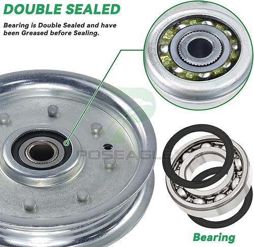 Miniatura 9 de La polea tensora AM37249 reemplaza a AM107468, AM103296, AM35862, AM37249, M81677, Ariens 07300039, eXmark 1-403009, 1-602501, Husqvarna 533310322