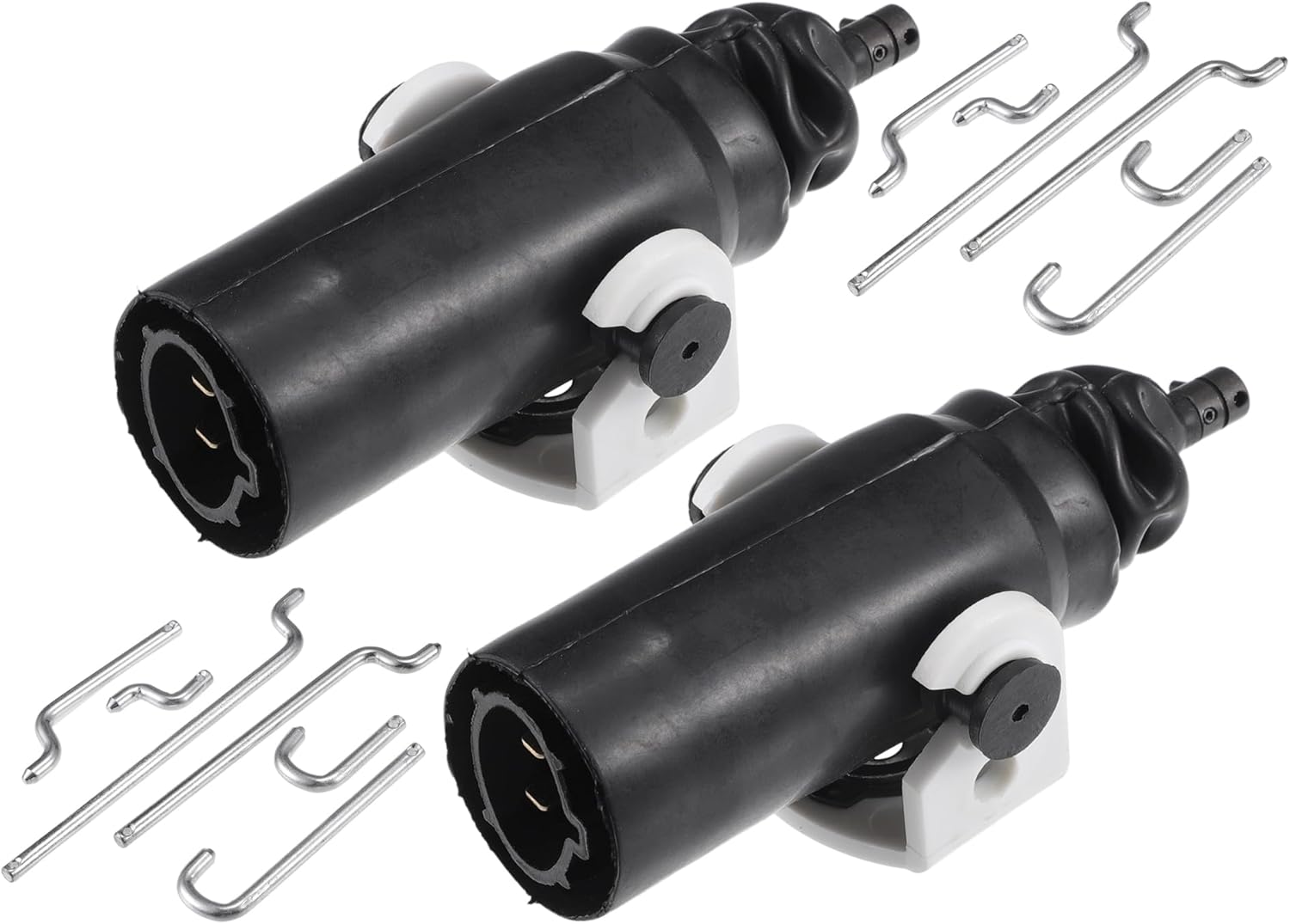 X AUTOHAUX Replacement Front Rear Side Power Door Lock Actuator Motor for Ford F-150 F-250 F-350 1989-1991 Door Latch Actuator Assembly Replace Black 2 Set