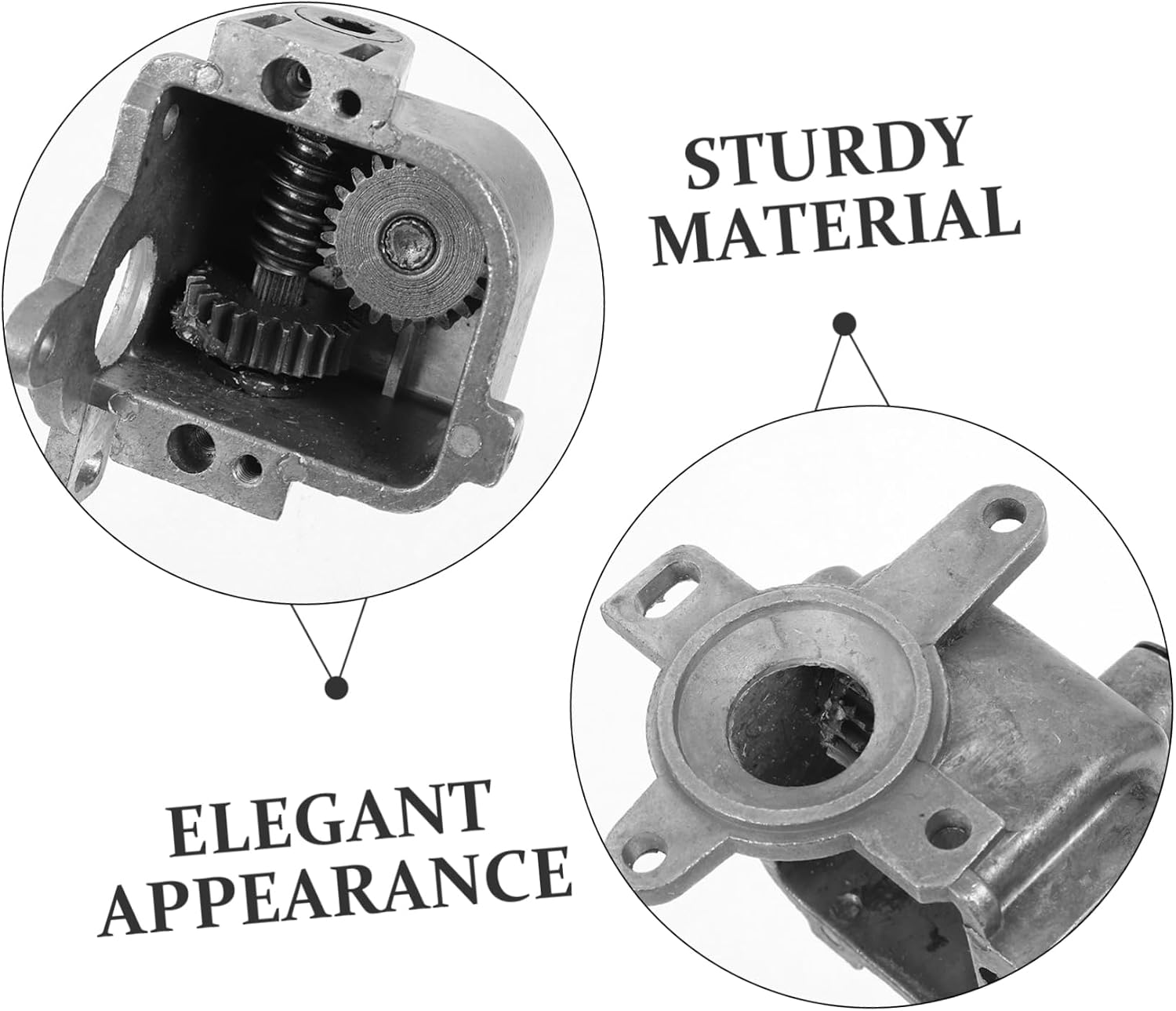 Luxshiny Oscillation Gear Replacement for Fan Aluminum and Iron Parts Heavy-Duty Fan Component for Commercial Use Rocker Gear for Oscillating Mechanism