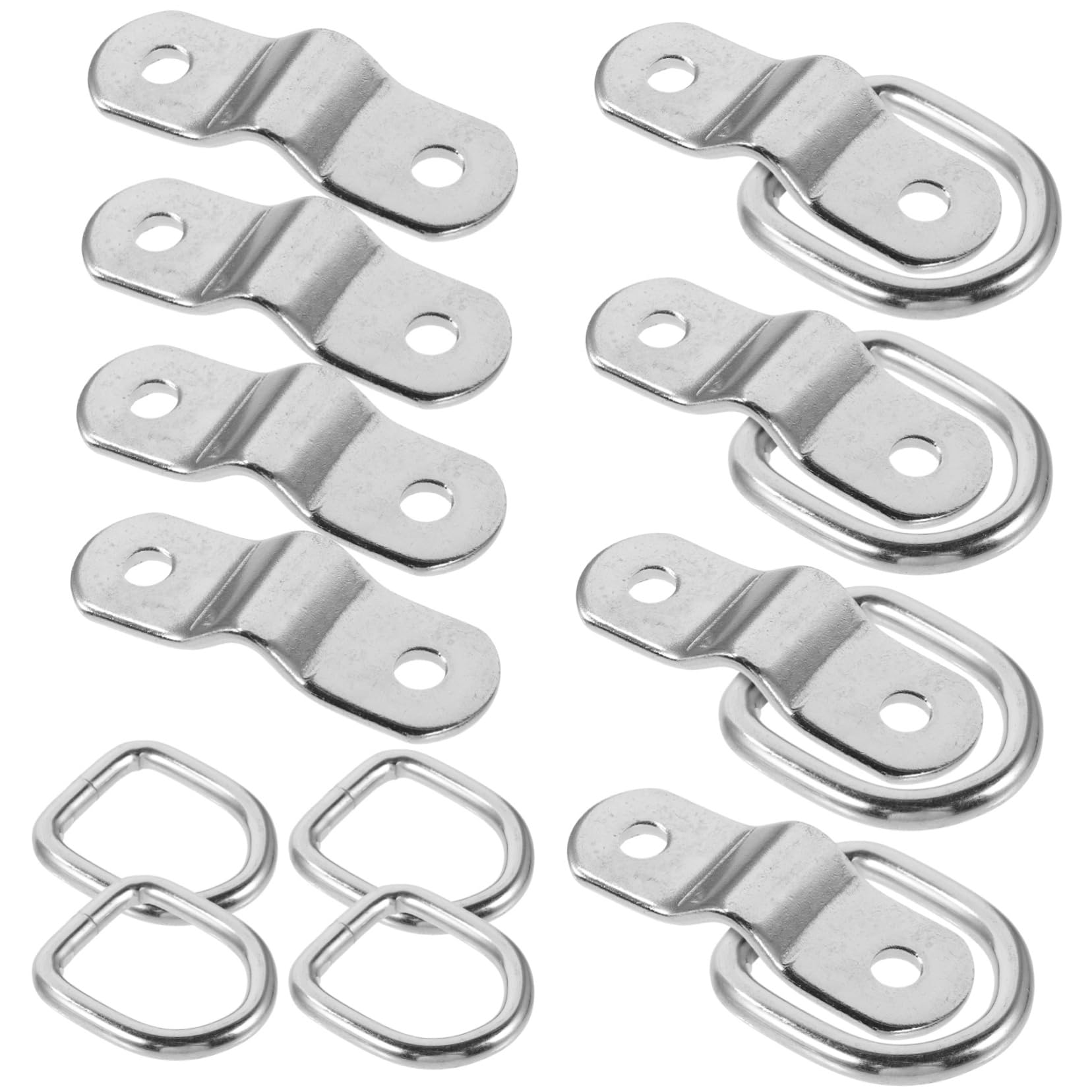Ciieeo 3 Set D Ring Ancoraggio Per Inossidabile Fissaggio Sicuro E Resistente Per Carichi Pesanti Su Auto E Barche Per Trasporti E Attrezzature Da Campeggio 8 Pezzi*3
