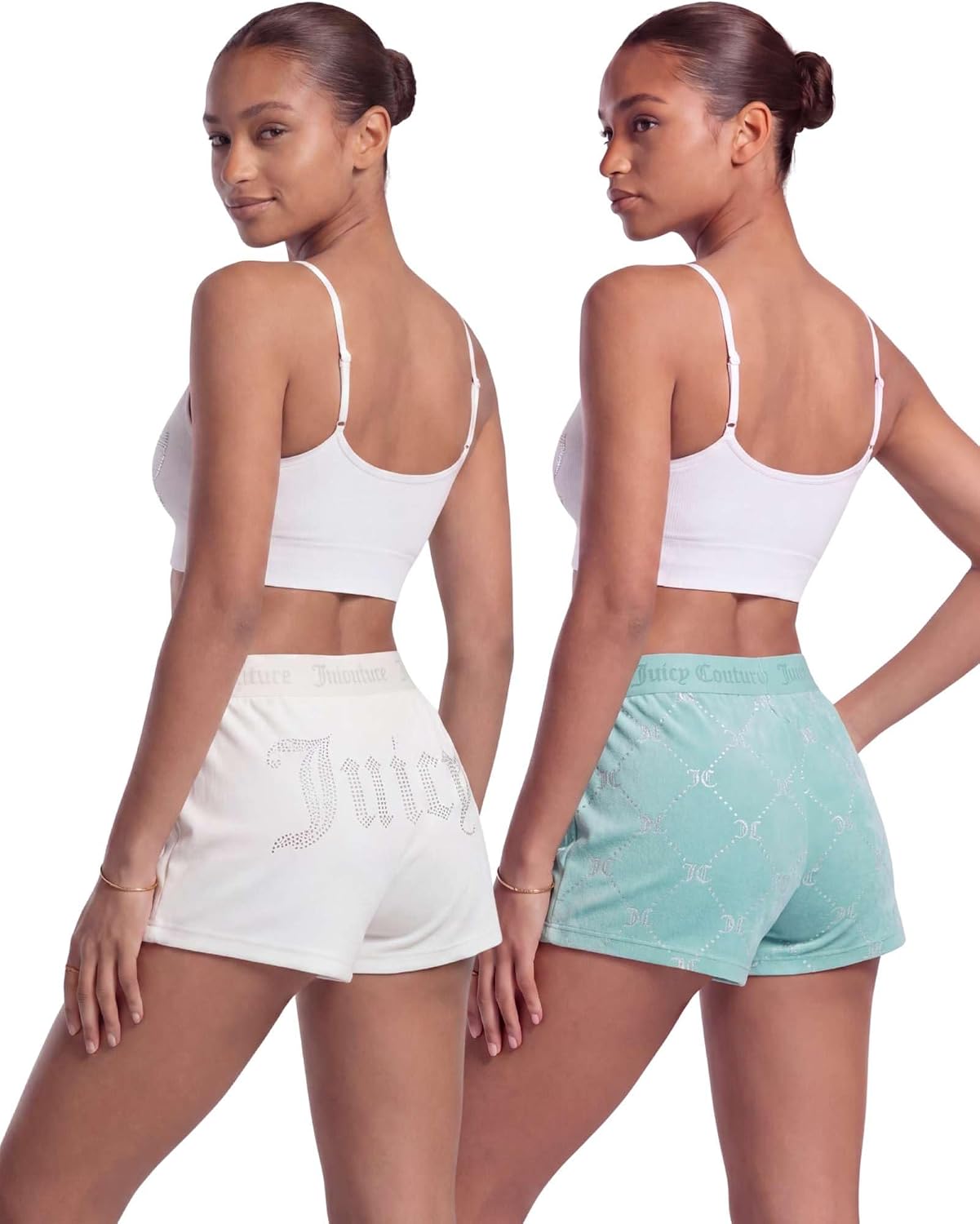 Juicy Couture Women's Velvet Fleece Pajama Shorts, Designer Sleep and Lounge Shorts for Women