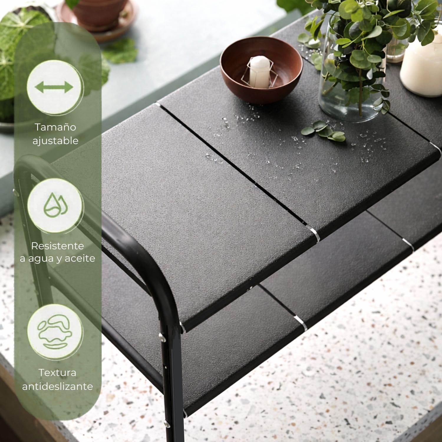 Organizador Cocina Bajo Fregadero Extensible de 2 Niveles | Estantería Multiuso en Acero al Carbono de Alta Resistencia | Organizador Ajustable para Armarios con Tuberías en Cocinas y Baños