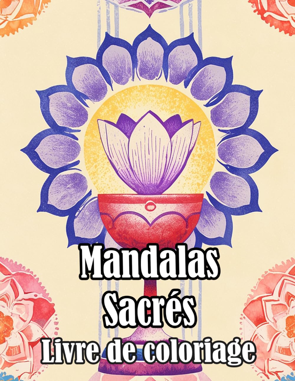 Mandalas Sacrés Livre De Coloriage: Pages A Colorier De Motifs Décoratifs Chrétiens Art Zen Religieux Motifs Géométriques Divins Bible Jésus Marie ... Relaxation | Pour Enfant Adulte Ado Senior