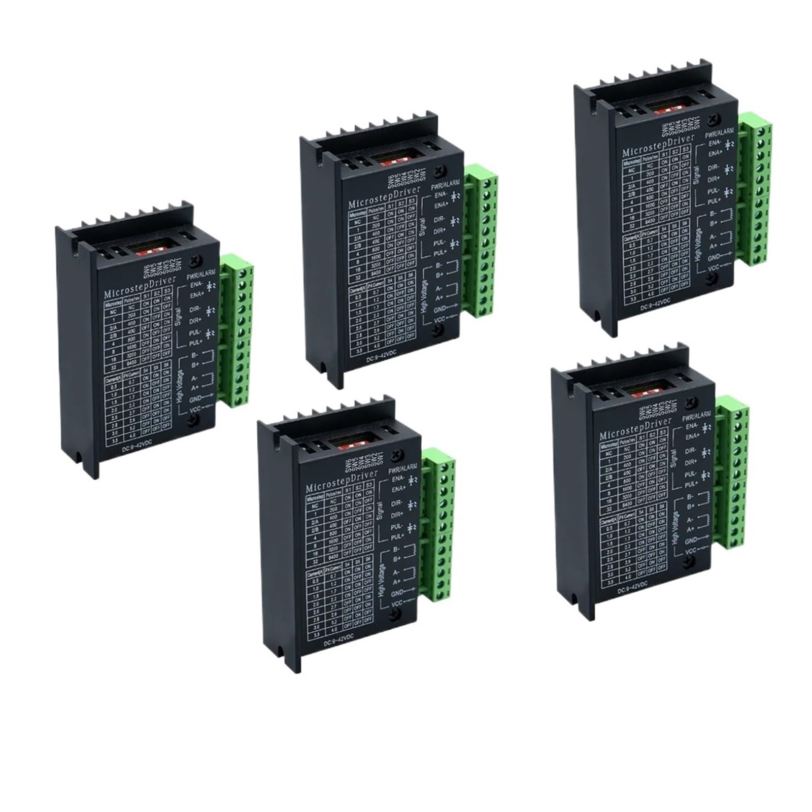 Stepper Motor Driver 1 3 4 5pcs Stepper Motor Driver TB6600 42/57 Type NEMA 17 23 0.5-3.5A Stepping Controller for 3D Printer CNC Router(2 Piece TB6600)