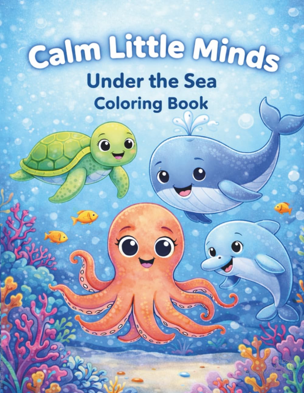 Calm Little Minds Under The Sea: Coloring Book (Calm Little Minds Coloring Books)