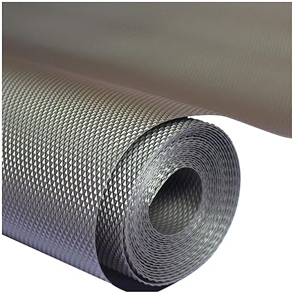 Ionix mat, Multipurpose 45cm x 5m, Kitchen mat, Anti Slip mat for Bathroom Floor, Kitchen mats, Shelf Liners, Kitchen Shelf Sheets, Anti Slip mat, Sheets for Kitchen Shelves, Table mat, Grey, Pack of 1