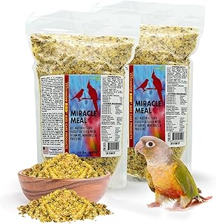 Morning Bird Miracle Meal 3 lbs (2-Pack, 1.5 lbs Each) – Soft Food for Birds with Vitamins & Supplements – Packed with Protein, Minerals & Amino Energy – Promotes Strong Feathers & Overall Wellness