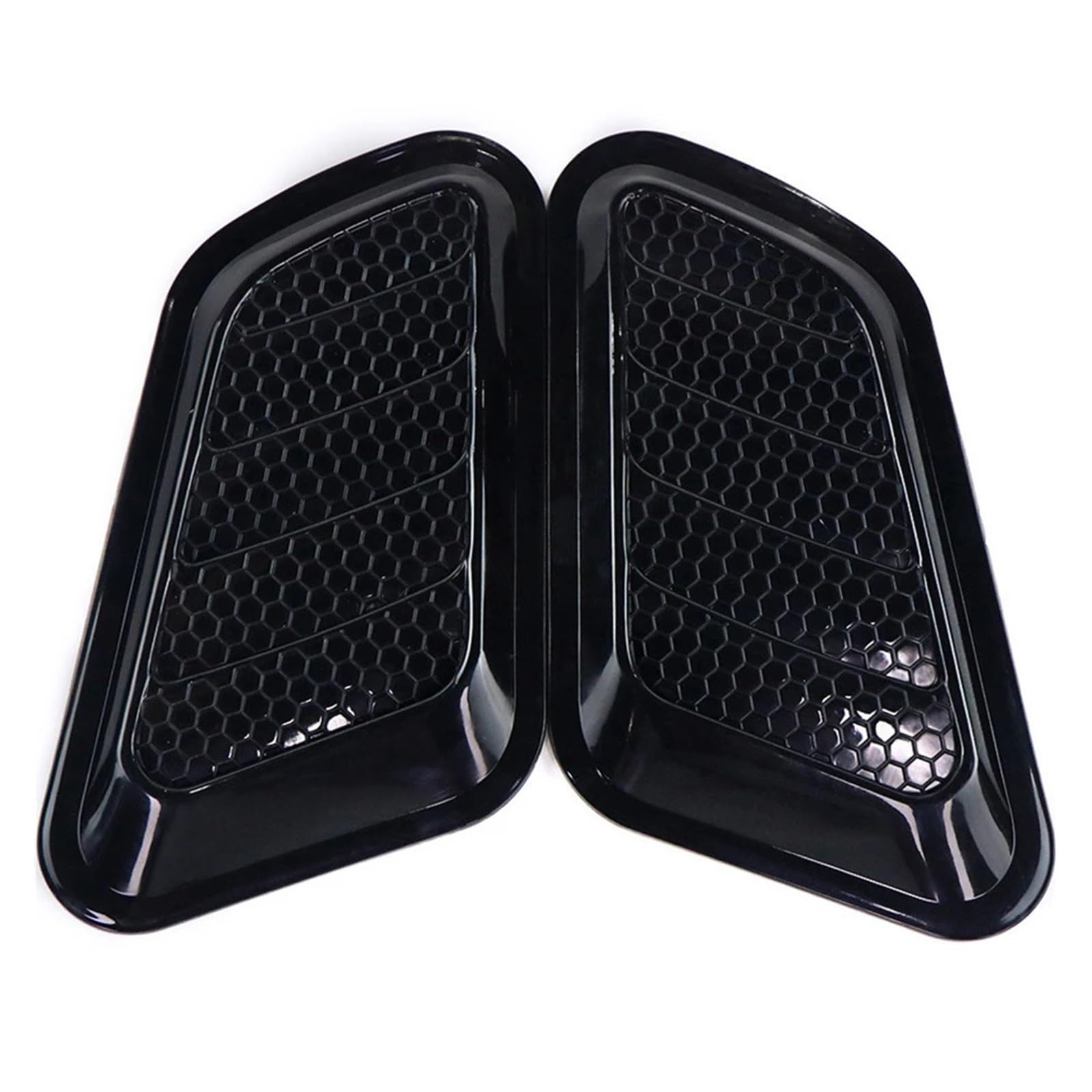 Cubierta de ventilación del capó tuning en negro brillante para el motor 6