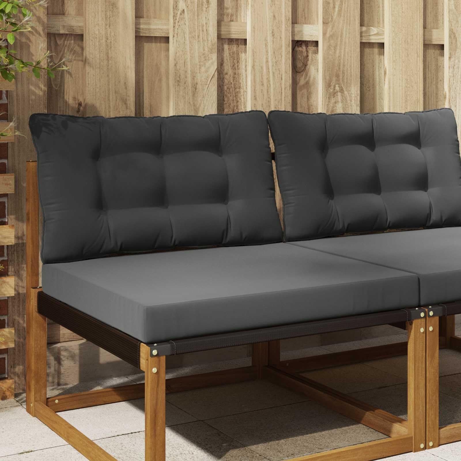 Coussins de canapé d'extérieur de 80 cm rembourrés pour mobilier de jardin en palette