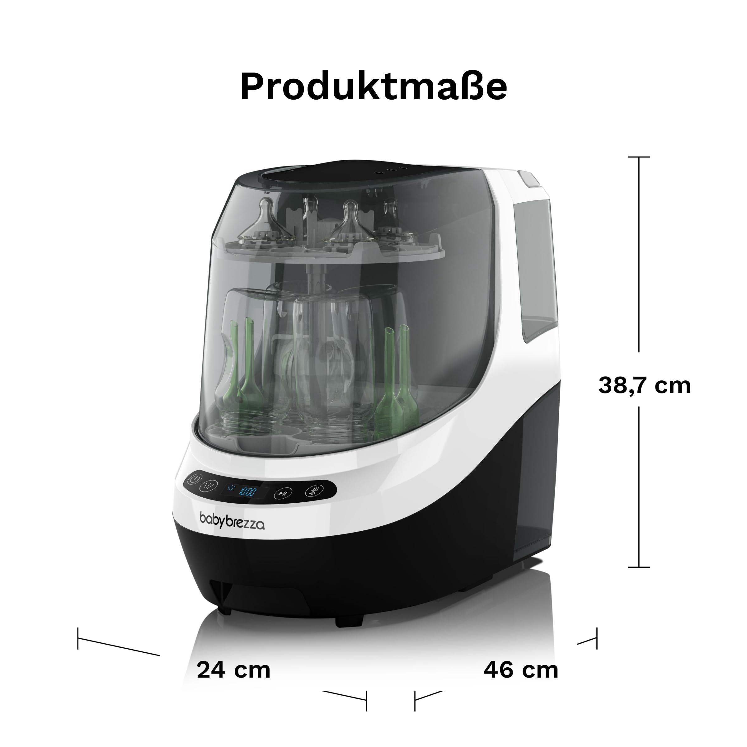 Baby Brezza Formula Pro Advanced & Bottle Washer Pro Bundle Set | Mischt Milchpulver & Wasser automatisch, wäscht, sterilisiert & trocknet Flaschen – vollautomatisches Bundle