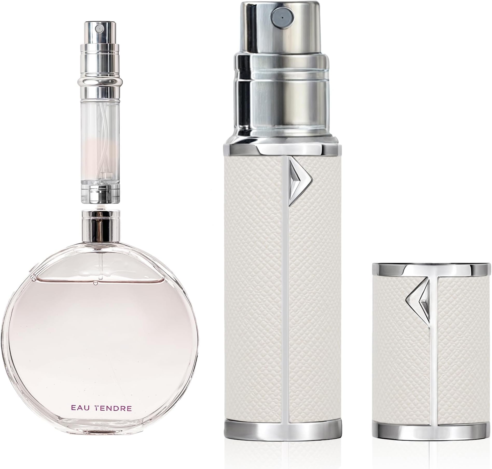 AB00WH Perfume atomizer,Refillable Perfume Bottle, Pocket Cologne atomizer, Bottom Fill, Suitable for travel and vacation, birthday and anniversary,5ml(White)